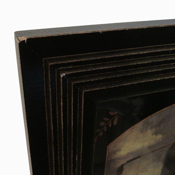 GOLF COURSE Two Golfers Lithograph Print By Mid Framed Vintage 23" Tall - Picture 6 of 10